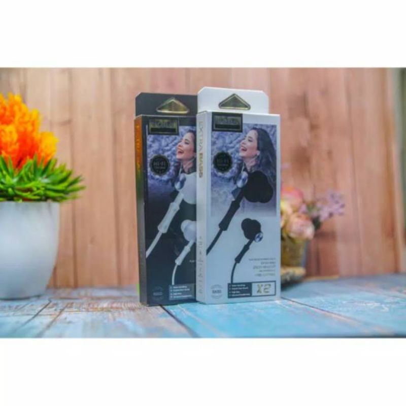 Hf Handsfree Headset VODA X2 Original Super Bass