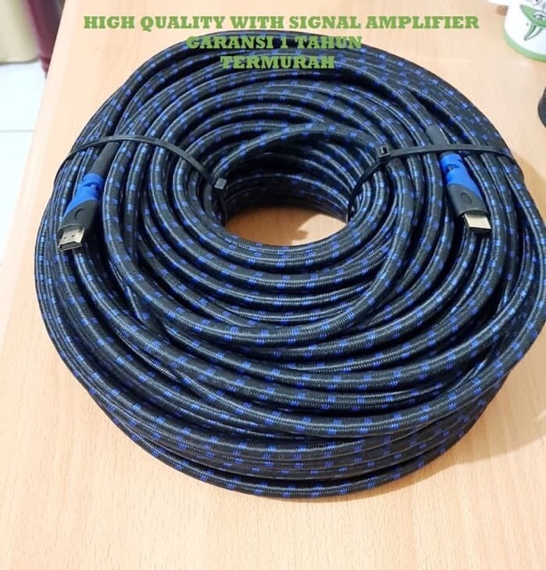 KABEL HDMI HQ 4K + Chip 50 meter 50m kualitas Super Bagus