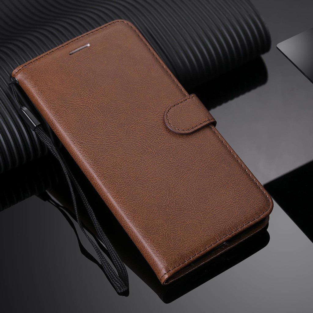 Flip Case Realme 5 Pro - Casing Realme 5 Pro Case Premium Leather Case