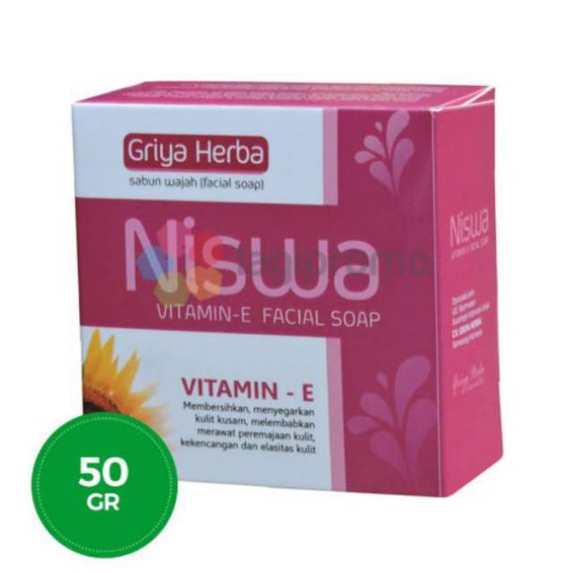 Herbal Sabun Wajah Niswa Vitamin E Asli Griya Herba Untuk Perawatan Wajah Secara Alami Berkualitas