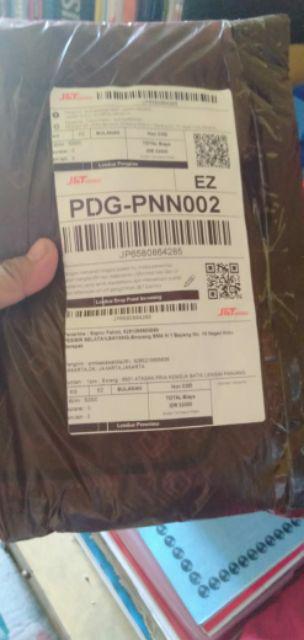 Atasan Pria Kemeja Batik Lengan Panjang  Motif Torpedo Hitam Slimfit Grosir