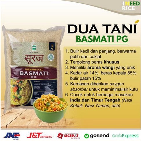 

BERAS DUA TANI BASMATI PG 5KG