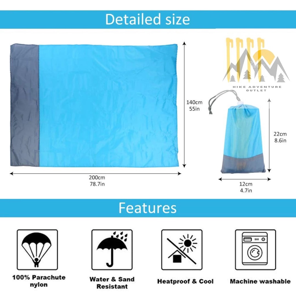 Matras Lipat Camping Footprint 140x200cm