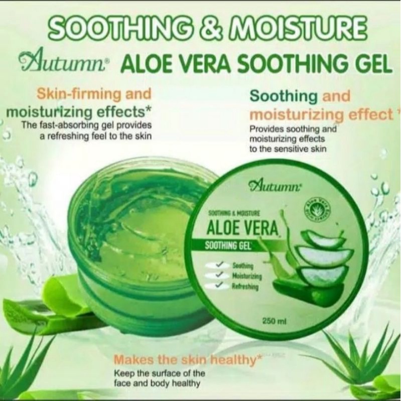 ALOEVERA SOOTHING GEL/ALOEVERA GEL/AUTUMN ALOEVERA GEL 250G HARGA PROMOSI STOCK TERBATAS