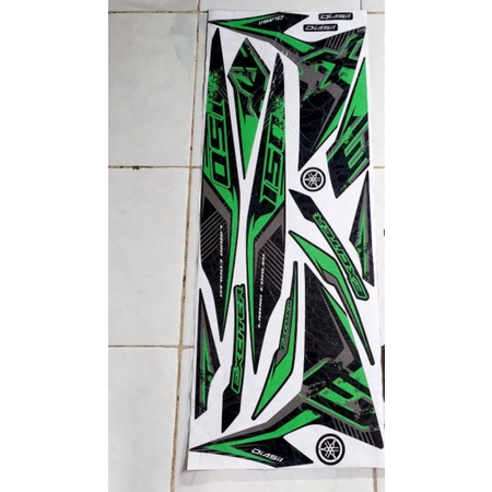 STRIPING VARIASI LIST STIKER YAMAHA MX KING 150 EXCITER SERIES MALAYSIA HIJAU