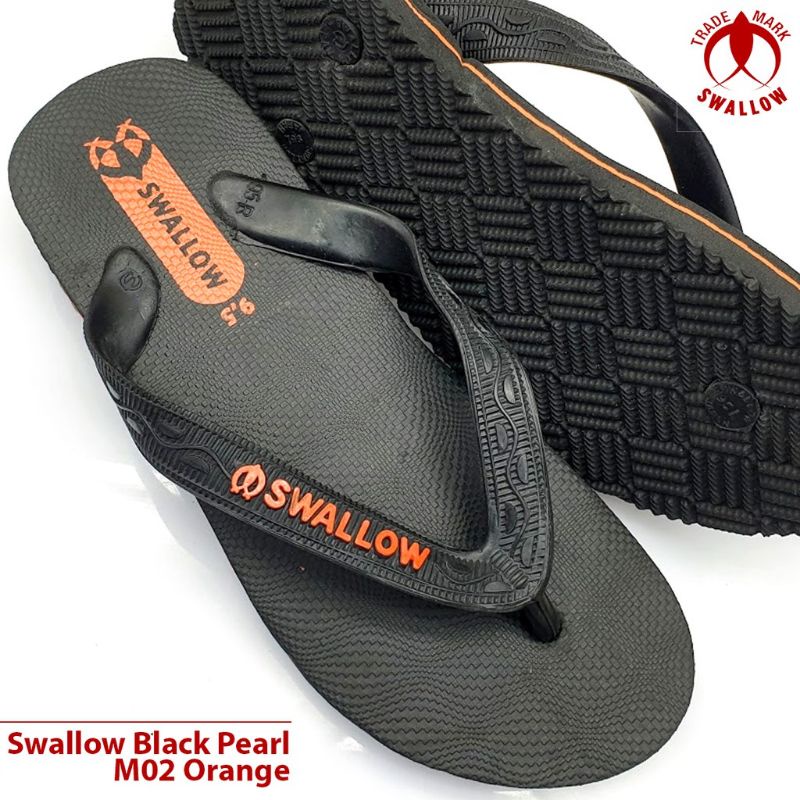 *NEW* Sandal Jepit Swallow PRIA Black Pearl M02