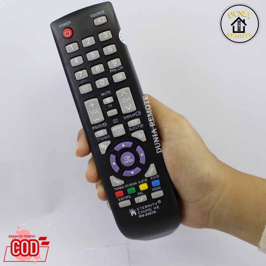 Remote TV Tabung Plasma Slim Flat LCD LED Samsung Rm 858 ECER dan GROSIR