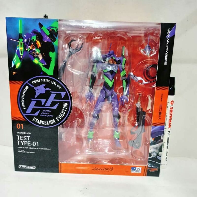 revoltech Kaiyodoo Evangelion Evolution EVA-01 Finaltinggi sekitar 6 inch