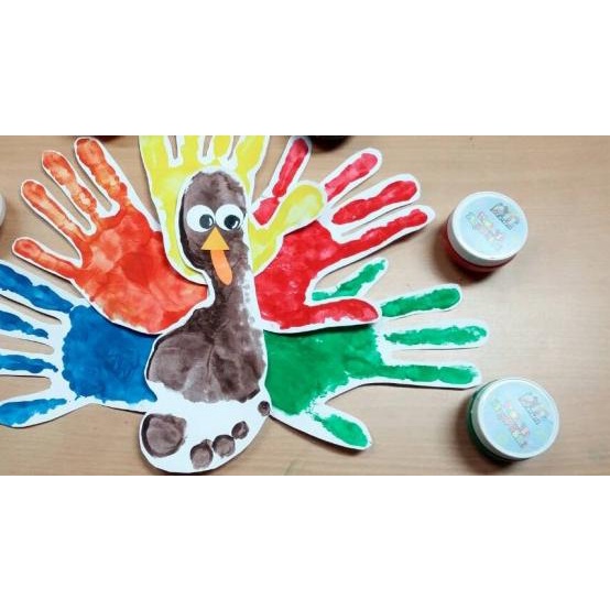 

ATK537PM 500ml Washable Finger Paint PAINTMATE Cat Air Jari Anak TK SD - Biru ♠