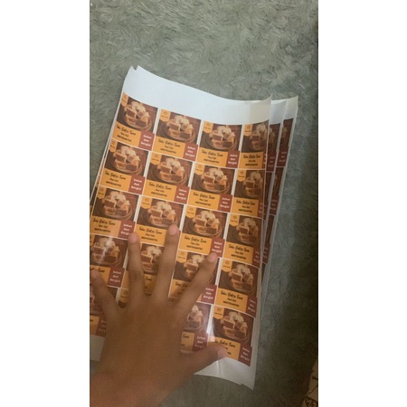 

sticker label produk