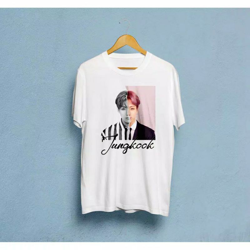 Kaos T-shirt Bangtan Jungkook Foto Love Answer