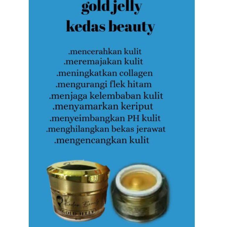 moj-58 (Ready Siap Kirim) Gold Jely Kedas Beauty Original 100% Pemutih Wajah BPOM Aman Bumil Busui Remaja .,..,.,.,.-8