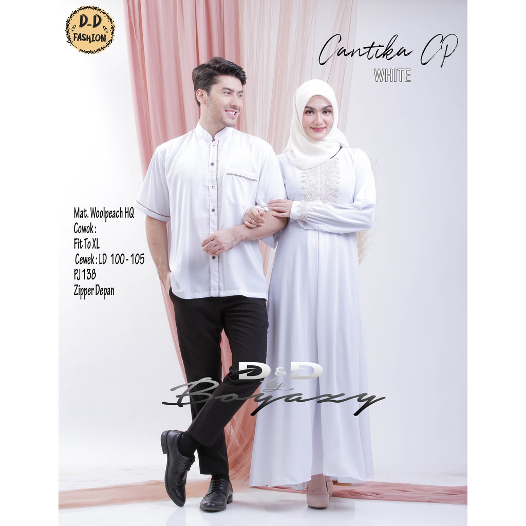 CANTIKA BAJU COUPLE PASANGAN MUSLIM/BAJU COUPLE/BAJU GAMIS MUSLIM COUPLE/CANTIKA COUPLE