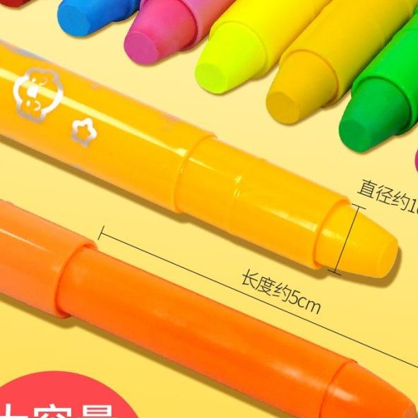 

Grasp Washable Silky Gel Crayon 12/24/36/48 Warna / Crayon Warna Anak