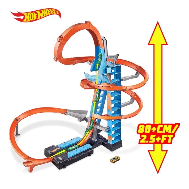Jual Hotwheels Track Sky Crash Tower 