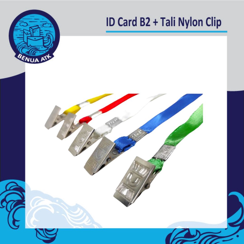 

Terlaris ✨ - Bundling ID Card B2 + Tali Nylon Clip Besi [NYL]3.1.23