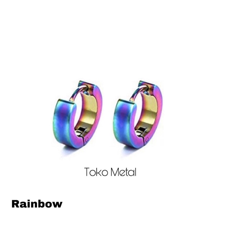 Anting Titanium Tindik Pria dan Wanita 1 Pasang [ Toko Metal ]