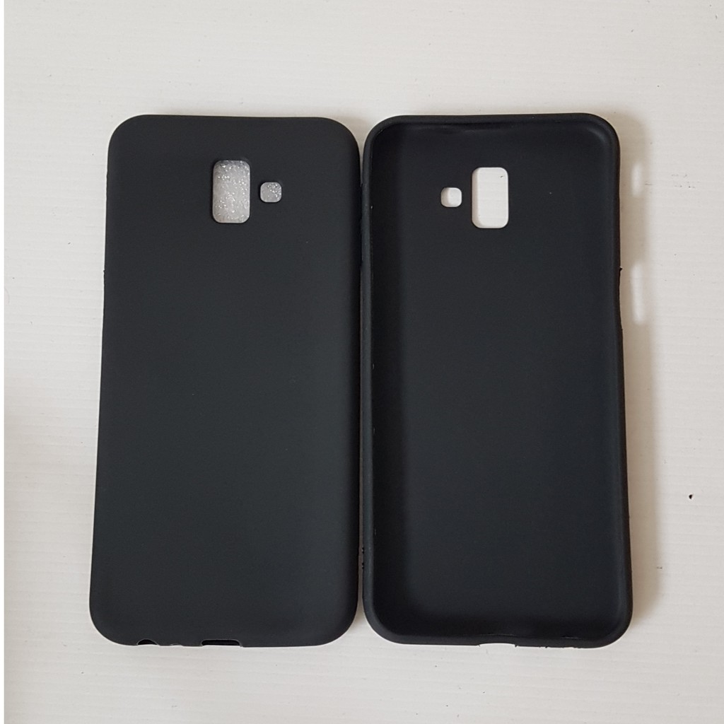 Case Samsung J6 Plus - Softcase Silicon Thin Black Matte J6 Plus