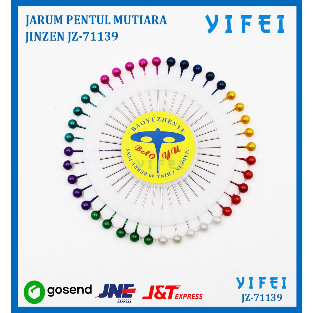 JARUM PENTUL 480 PCS/JARUM PENTUL MUTIARA YIFEI-71139