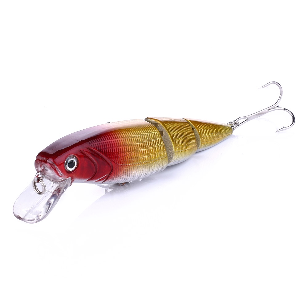 100 Pcs Umpan Pancing Hard Bait Bentuk Ikan Imitasi 3d Ukuran 14g 10.5cm