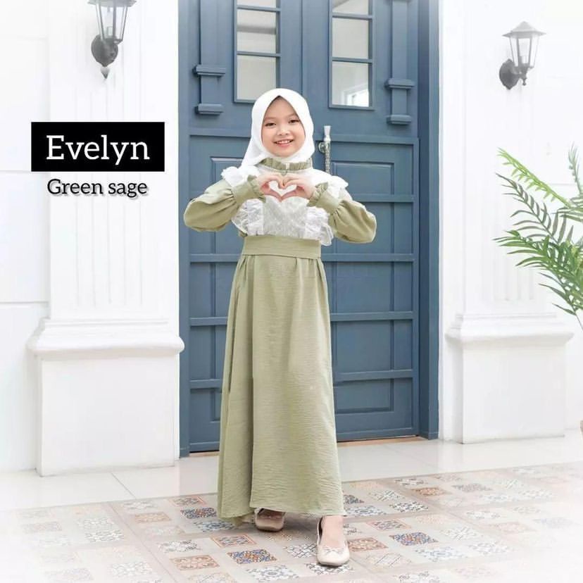 Gamis Anak Usia 10-13 Tahun Gamis Anak  Perempuan Usia Tanggung Wanita Bahan Crinkle Mix Tiledot Baj