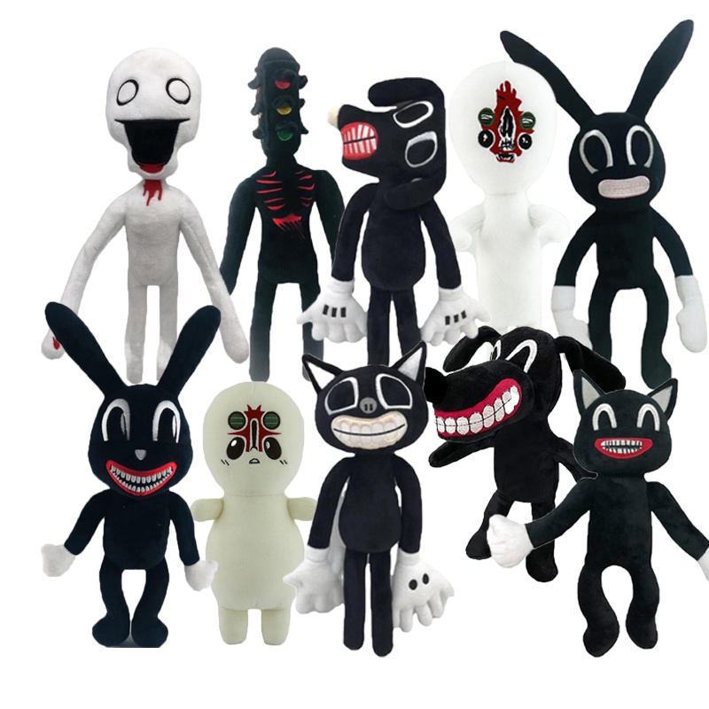 30-40CM Anime Siren Head Plush Dolls Soft Sirenhead Stuffed Doll Animal Dog Cat Peluches Toys for Ki