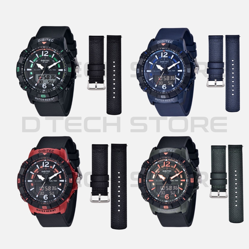 JAM TANGAN PRIA DIGITEC ORIGINAL DA-2130 FREE STRAP / JAM TANGAN DIGITEC DA-2130 ORIGINAL GRATIS STRAP