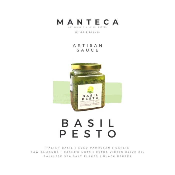 

Best Seller - Manteca Basil Pesto Sauce 200 Gr