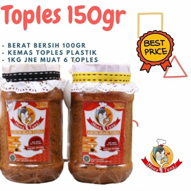 

[COD] ABON IKAN TUNA "NONA TUNA" TOPLES 150GR ORIGINAL [COD]