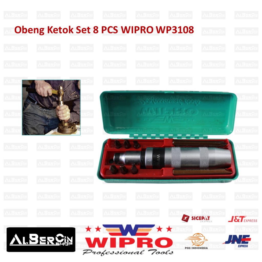 Obeng Ketok Set 8 PCS WIPRO WP 3108 WP3108