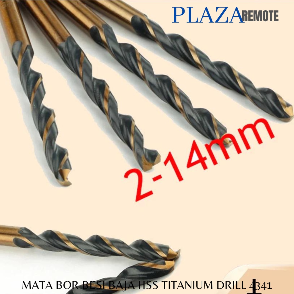 Mata Bor BESI Baja Twist 9 MM 4341 untuk Baja Tahan Karat, Besi, Aluminium, Kayu Dll 4341