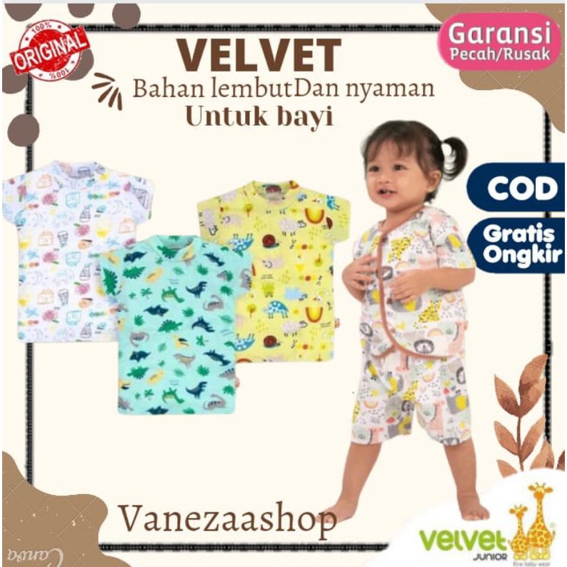 Velvet Junior joy and cheer , Here Comes The Sun Setelan baju Pendek Celana Panjang