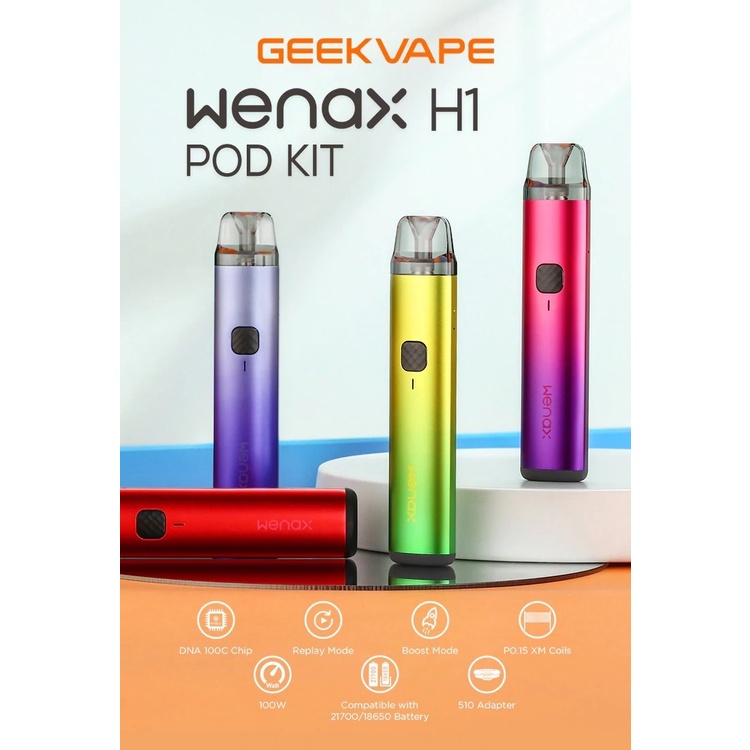 GeekVape Wenax H1 Pod Kit 1000mAh 19W Authentic By GeekVape