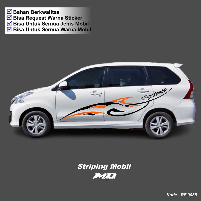 Stiker mobil Avanza Xenia Ertiga Livina sigra Livina sticker custom