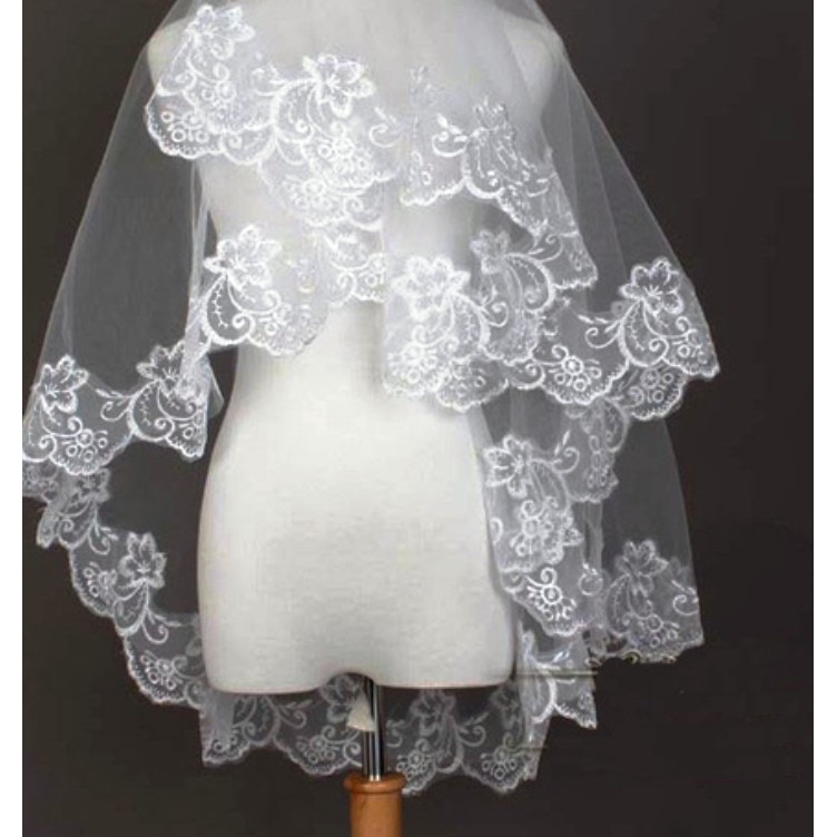 SR14 Kerudung pengantin wedding veils party bridal import