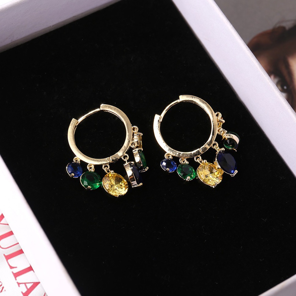 Hu Hu Hu Hu Hu Alat Bantu Pasang Kacamata♡ 1 Pasang Anting Hoop Bahan Alloy Tahan Korosi Untuk Wanita