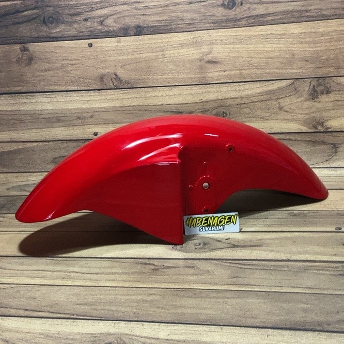 spakbor slebor depan ninja r victor warna merah cabe barang import ori thailand set besi bisa untuk 