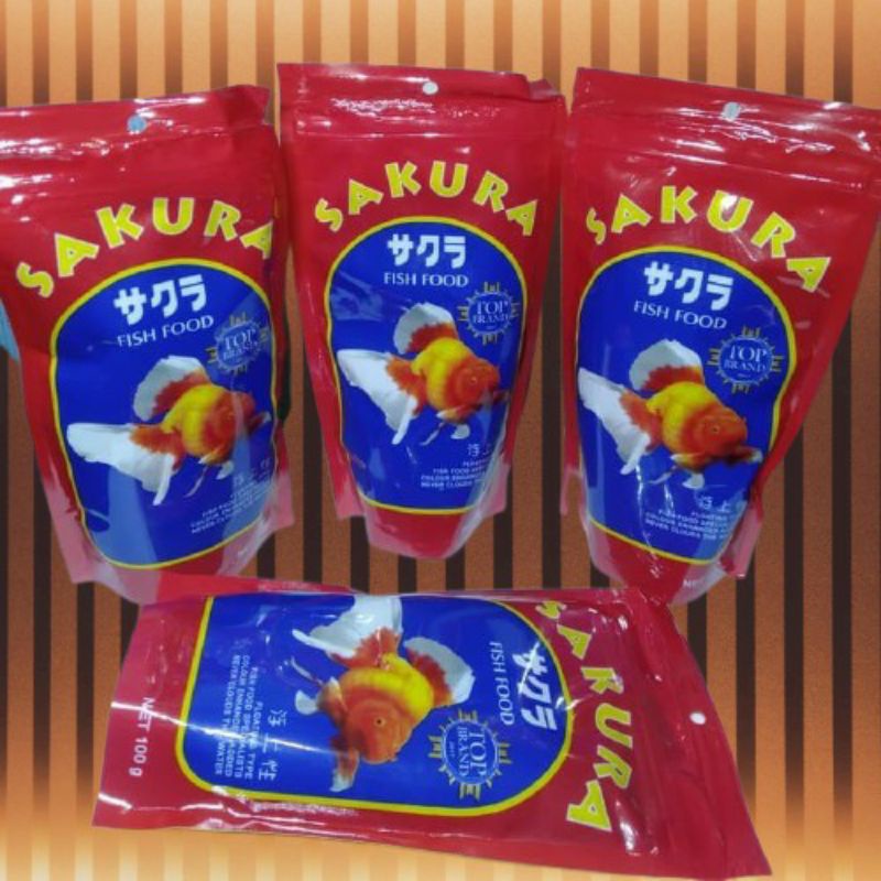 SAKURA 100GR 100 GR 1MM MAKANAN PAKAN PELET IKAN KOI DAN IKAN HIAS