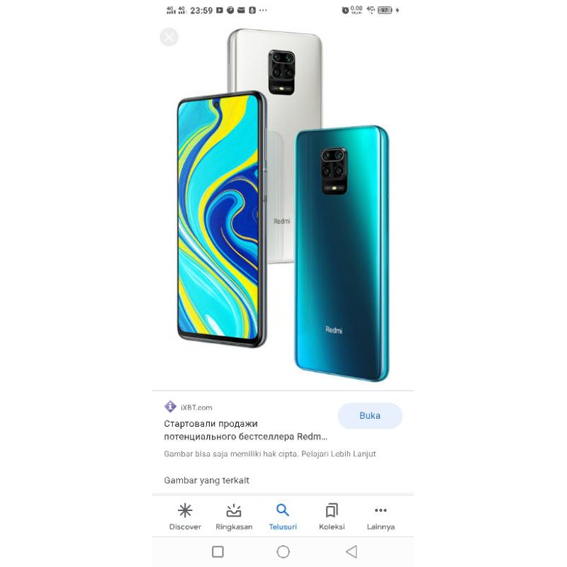 REDMI NOTE 9 PRO 8/128 GARANSI RESMI