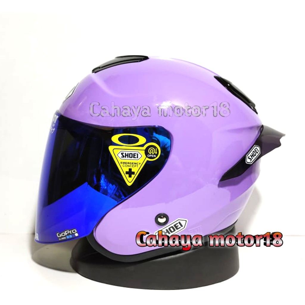 HELM KYOTO REPLIKA UNGU PASTEL|MERK DYR|COSTUM SHOE CLONE PAKET