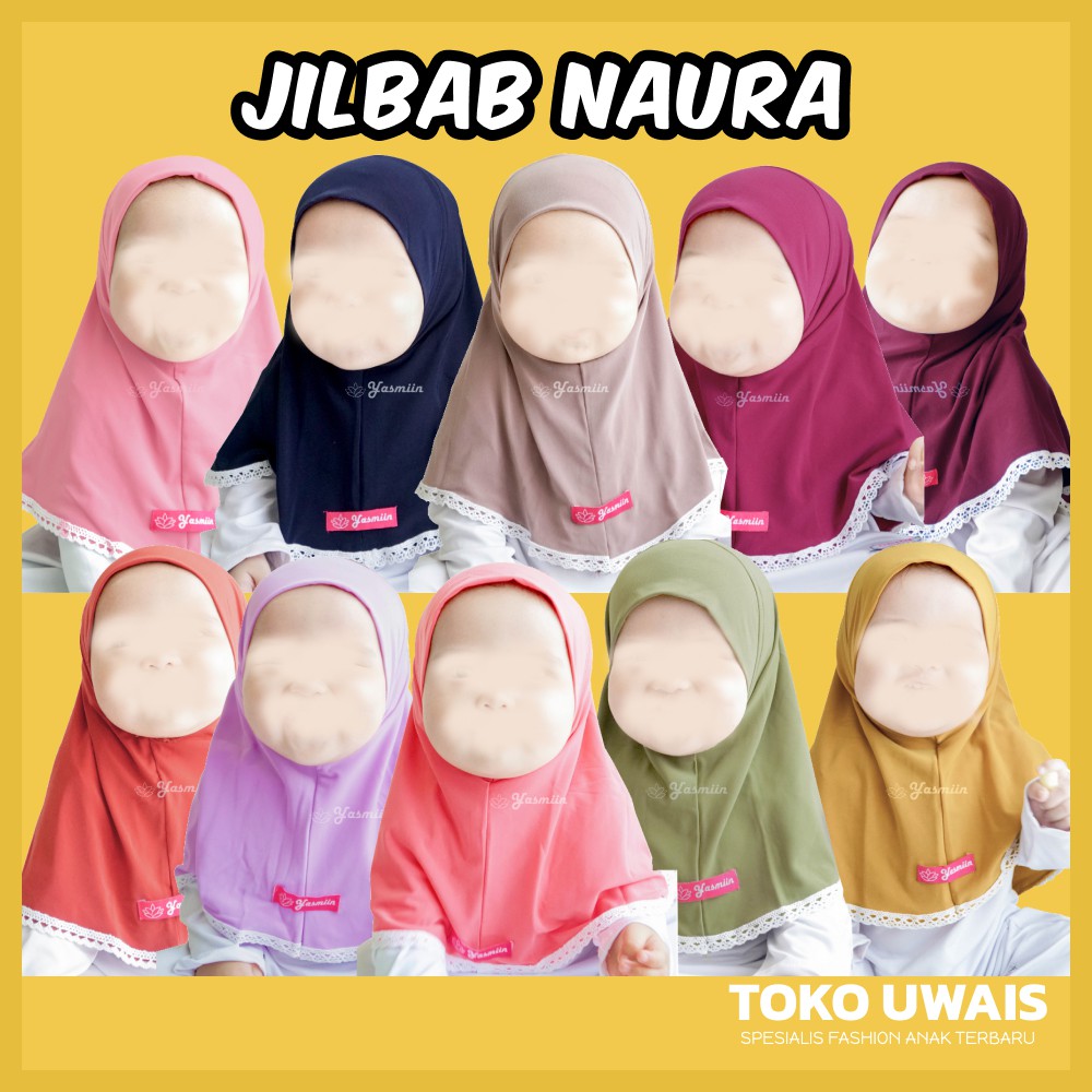 Harga NAURA 0-2 Tahun JILBAB ANAK PREMIUM Yasmiin Toko Uwais