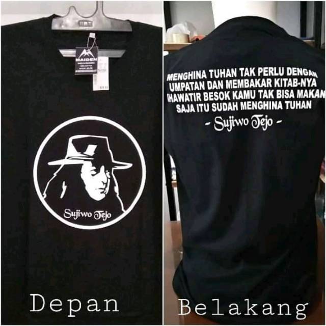 KAOS DISTRO SUJIWO TEJO MAIYAH KAOS TOKOH DAKWAH KAOS PRIA PAKAIAN PRIA COTTON COMBED 30S Murah