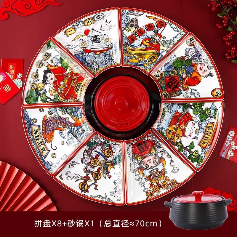 Dinner Set China Mewah / Peralatan makan set