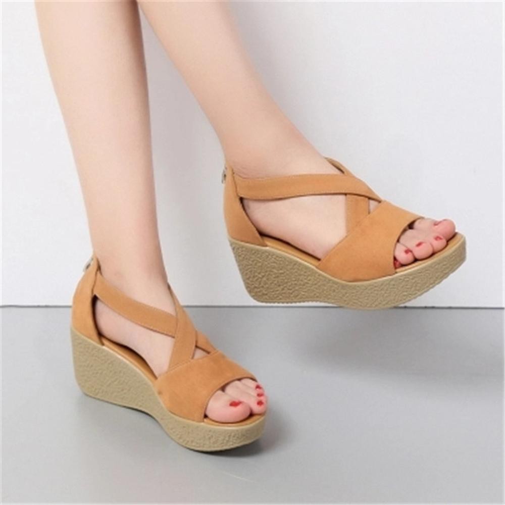 Sepatu Sandal Wedges Wanita Sandal Wedges Wanita Sendal Wedges