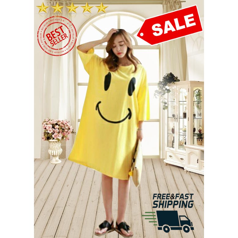 VISION ONLINE - DASTER KEKINIAN MURAH JUMBO WANITA DRESS/SMILE/IMUT