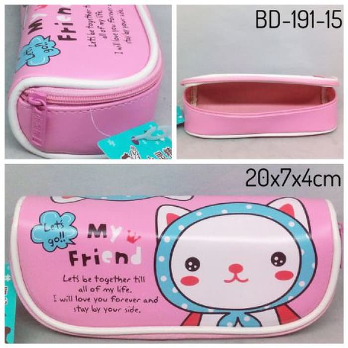 

Kotak / Tempat pensil / Pensil Case PINK (BD-191-15)