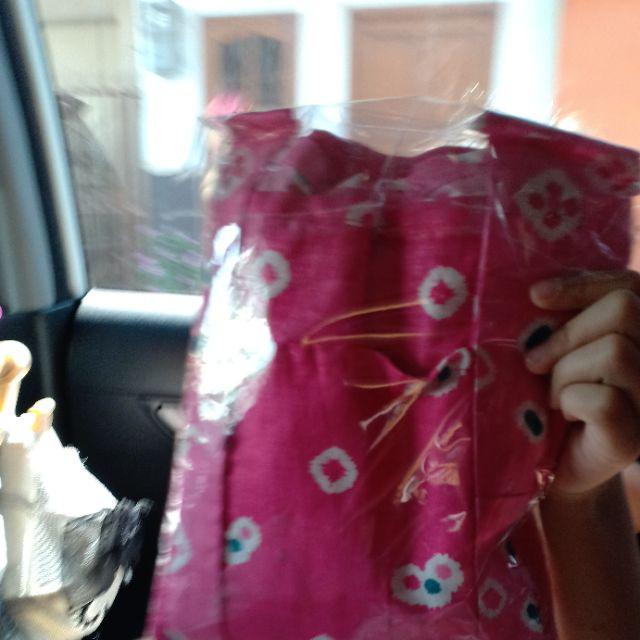 Setelan Batik Jumputan Anak Bahan Katun Model Kutubaru Cbum Pink