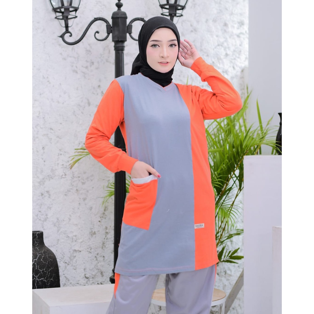 Setelan Baju Olahraga Tunik Muslimah Terbaru dan Kekinian