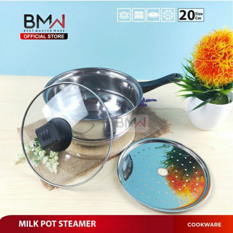 Milk Pot With Steamer - Panci Steamer