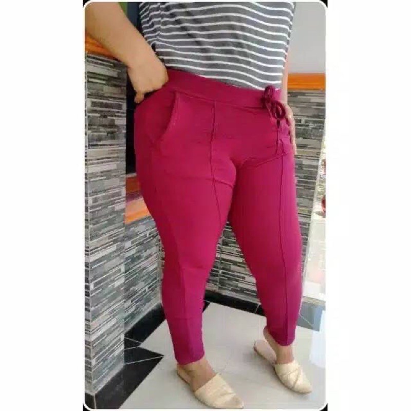 Celana Doty Basic Pants Crep Size Standar Dan Jumbo